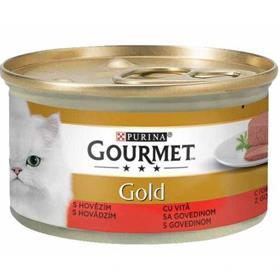 کنسرو گورمت گلد پورینا گربه پته ای طعم گوشت گاو  85 گرم Gourmet Gold Beef