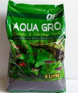خاک و کود بستر حرفه ای آکواریوم AQUA GRO اوشن فری 8 لیتری