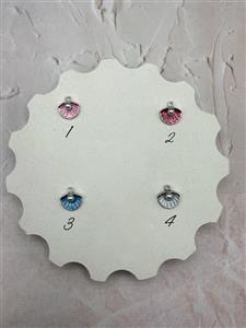 آویز صدف(نقره ای)