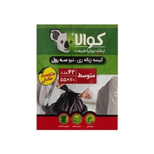 کیسه زباله کوالا مدل  M55X70 بسته 42 عددی