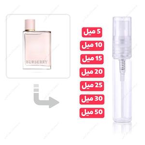 شیشه پرشده ادکلن باربری هر (بربری هر) BURBERRY - Burberry Her طرح امضا حجم 5 میلی لیتر