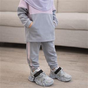 کتونی اسپرت بچگانه کشی مدل بالنسیاگا(BALENCIAGA)| طوسی-صورتی| سایز27-36|تنفسی|کفدوخت