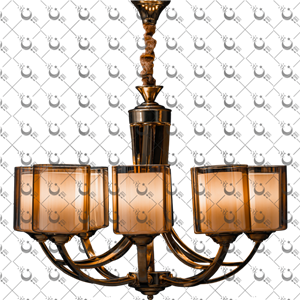 لوستر چکشی دوبل نئوکلاسیک ناب لوستر: بدنه فلزی با حباب دوگلس (3 تا 8 شاخه)