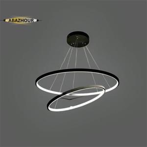لوستر دایره ای مدرن دو حلقه ای LED کد CM408