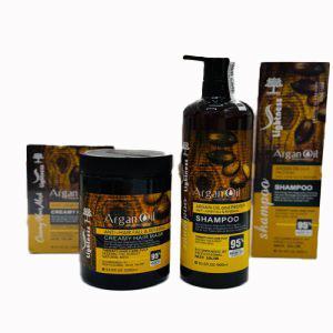 ست شامپو و ماسک مو لایتنس حاوی روغن آرگان ا lightness Moroccan Argan Oil Shampoo
