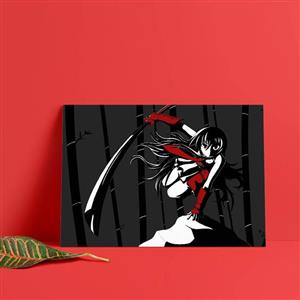 متال پوستر طرح آکامه گا کیل (Akame ga Kill)