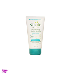 کرم شستشو صورت سیمپل (Simple) مدل Skin Detox حجم 150 میلی لیتر