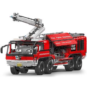 ساختنی مولد کینگ 19004 ماشین آتش نشانی Airport Rescue کنترلی