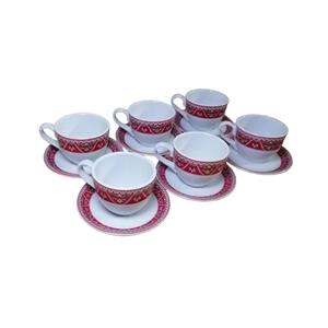 سرویس چای خوری 12پارچه 6 نفره مقصود مدل ترنج  