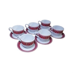 سرویس چای خوری 12پارچه 6 نفره مقصود مدل ترنج  