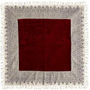 رومیزی مدل مخمل و قلمکار  سایز 80x80 سانتی‌متر