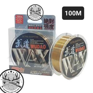 نخ ماهیگیری سیماگو مدل وکس(WAX) حلقه 100 متری رنگ طلایی