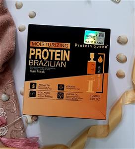 ماسک مو پروتئین برزیلی بدون سولفات 1000 میل کراتین دار Protein Queen اصل