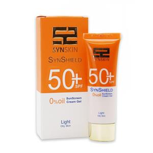 کرم ژل ضد آفتاب رنگی پوست چرب ساین اسکین (SPF50) 50 میلی لیتر