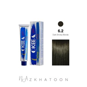 رنگ مو 100میل اکیا OKEEA سری SMOKY شماره 6 2 بلوند دودی تیره