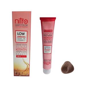 رنگ موی 100 میل نیترو پلاس  Nitro سری NESCAFE شماره 9/7 بلوند نسکافه ای خیلی روشن