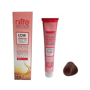 رنگ موی 100 میل نیترو پلاس  Nitro سری BRONZE شماره 6/45 بلوند برنز تیره