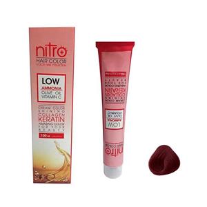 رنگ موی 100 میل نیترو پلاس  Nitro سری RED شماره 6/64 بلوند مسی قرمز تیره