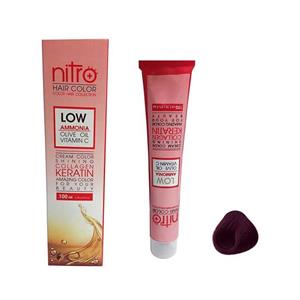 رنگ موی 100 میل نیترو پلاس  Nitro سری MAHAGONY شماره 5/55 قهوه ای ماهاگونی روشن