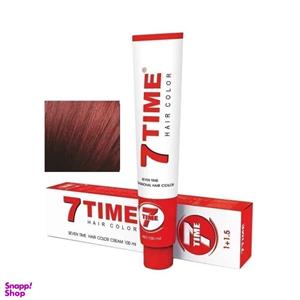 رنگ موی 100 میل سون تایم 7TIME سری RED شماره R5 قهوه ای قرمز روشن