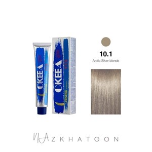 رنگ مو 100میل اکیا OKEEA سری ASH شماره 10 1 بلوند قطبی