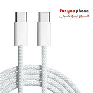 کابل شارژ APPLE مناسب سری iPhone 16 اورجینال دو سر تایپ سی اپل