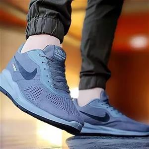 کتانی اسپرت مردانه و سایز بزرگ پا تزریق مدل نایک(nike)|کد04|سایز41-48|رانینگ |طبی| طوسی