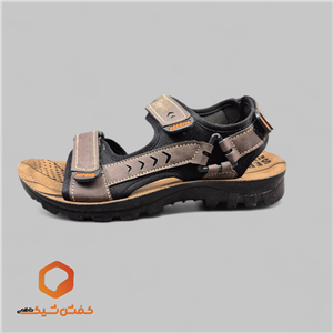 کفش اسپرت مردانه جورابی ساده تزریق طوسی