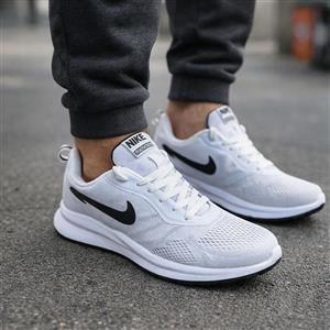 کتانی اسپرت مردانه و سایز بزرگ پا طبی تزریق مدل نایک(nike)|سایز41-48|رانینگ |کد05| سفید