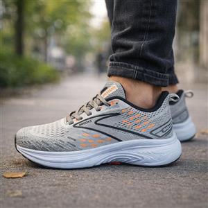 کتانی اسپرت رانینگ مردانه مدل بروکس(BROOKS)|سایز41-44|کد107|طبی|طوسی|رانینگ