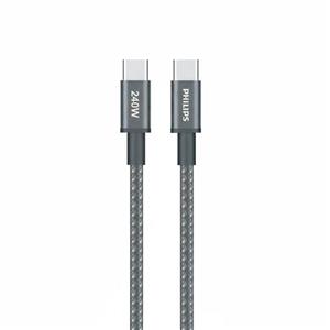 کابل شارژ 240 وات تایپ سی به تایپ سی فیلیپس مدل PHILIPS-DLC7030C