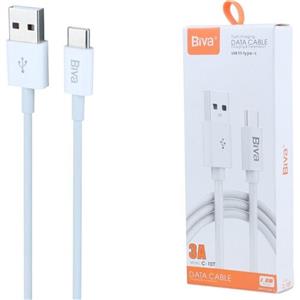 کابل فست شارژ USB به Type-C بیوا (Biva) مدل C-10T طول 1.2 متر، 3 آمپر