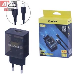 کلگي شارژ 12 وات اوي همراه کابل Type-C مدل Awei C9T