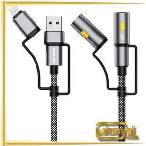 کابل شارژ 6 کاره گرین لاین Green Lion 6 in 1 Cable Charging, Led Light, Ignition