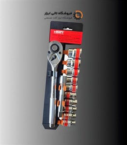 ست بکس ریلی  12عددی مشکی شش پر 8 تا 24 میلیمتر درایو 1/2 اینچ هلتی HELTY مدل BLACK