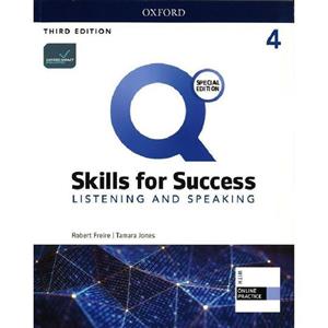 کتاب زبان کیو اسکیلز فور ساکسس Q Skills for Success 4 Listening and Speaking third Edition