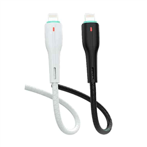 کابل شارژ سریع DENMEN مدل D16L – Lightning – جریان 3.6A – طول 1 متر