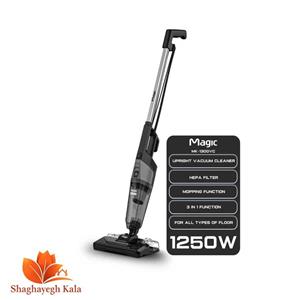 جاروبرقی 1250 وات مجیک مدل MK-1300VC | جارو ایستاده ۳ کاره خشک و مرطوب با فیلتر HEPA و مخزن ۰.۸ لیتری