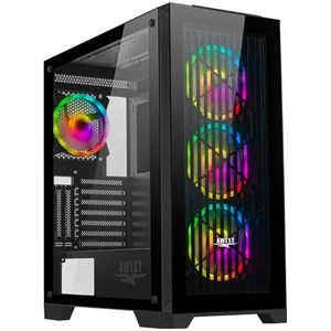 کیس کامپیوتر اووست مدل GT AV312 MB مشکی | گارانتی 12 ماهه تابا