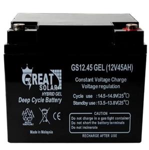 باتری 45 آمپر GREAT SOLAR ساخت مالزی