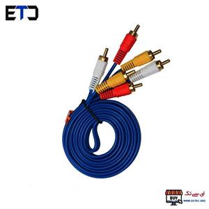 کابل 3 به 3 RCA تلویزیون و ماهواره 1.5 متری