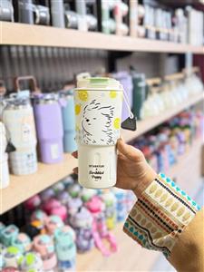تراول ماگ فانتزی 600ml کد L153 - آبی
