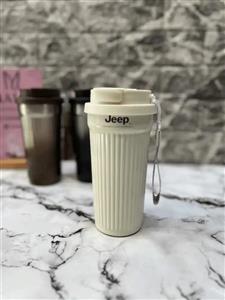 تراول ماگ جیپ (Jeep) ۵۰۰ میلی‌لیتر | استیل ۳۱۶ ضد زنگ | حفظ دما ۸ و ۱۲ ساعت | مالیا
