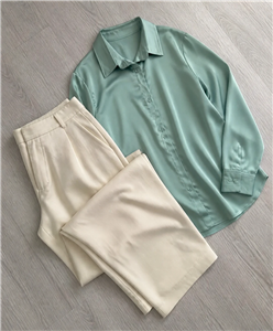 شومیز ساده زنونه ساتن Zara
