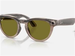 عینک هوشمند Ray‑Ban Meta Headliner – Shiny Warm Stone /Clear/Dark Green Transitions Size 51