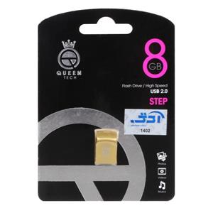 فلش (گارانتی مادام العمر شرکت آی تین)Queen Step USB2.0 Flash Memory-8GB مشکی