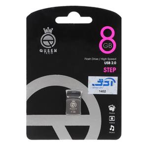 فلش Queen Step USB2.0 Flash Memory - 8GB (گارانتی مادام العمر شرکت آی تین) طلایی