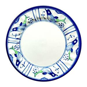 بشقاب میوه چینی میبد مروارید مدل مرغی ساده کد M