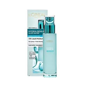 سرم آبرسان پوست نرمال و خشک آب آلوئه ورا لورال LOreal Hydra Genius Aloe Water حجم 70 میلی لیتر