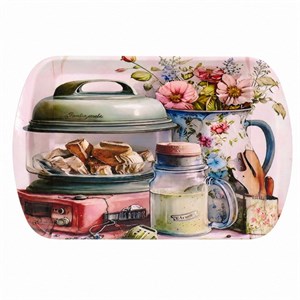 سینی دسته دار مهروز مدل A-1002 سایز 20×30 سانتی متر